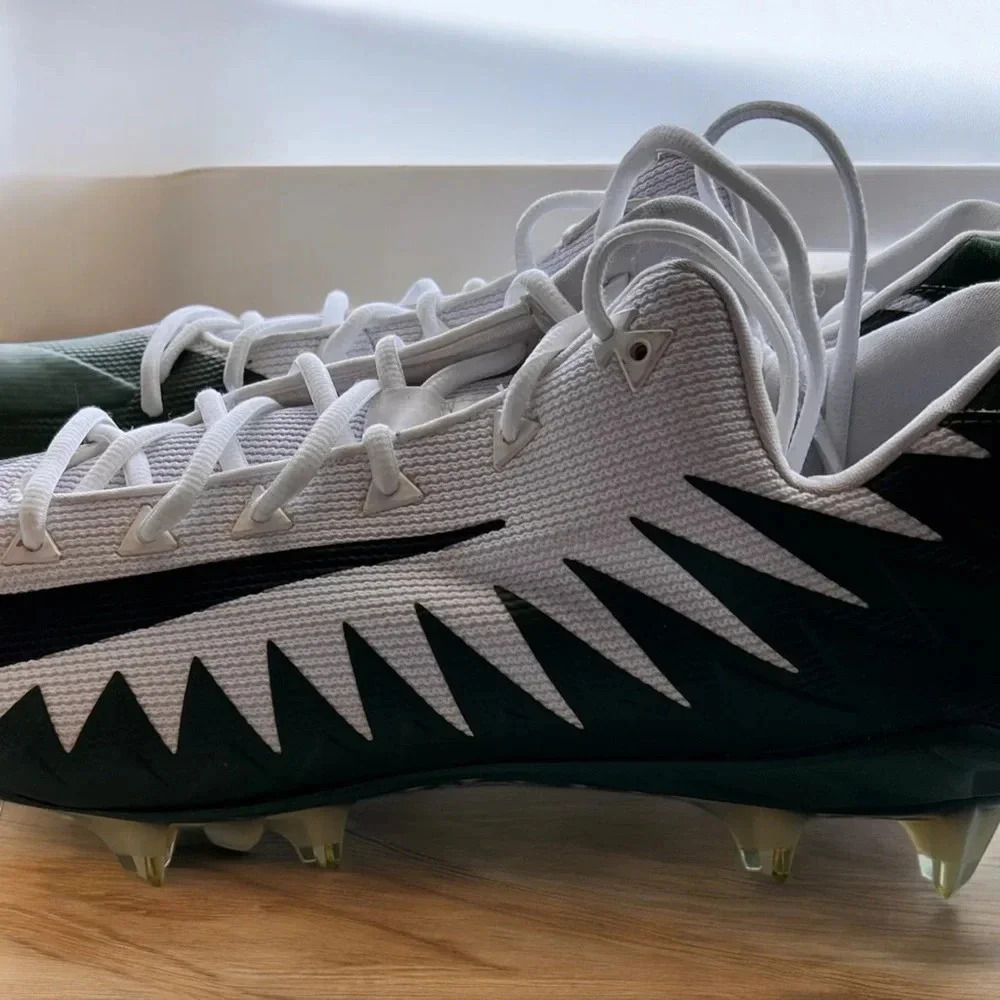 NIKE ALPHA MENACE PRO LOW TD PRF GREEN/WTE MEN SIZE 17 FOOTBALL CLEATS N…